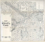 1894 Farm Line Map of Tom Green County Texas