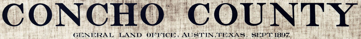 1897 Farm Line Map of Concho County Texas