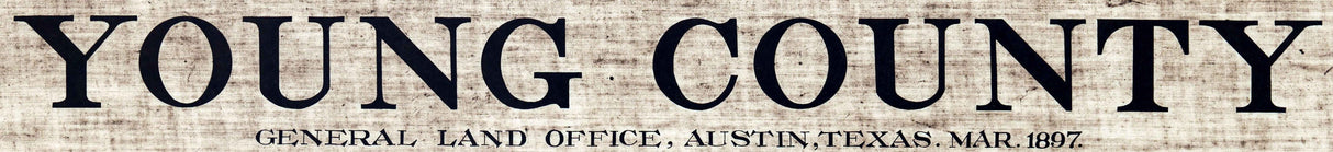 1897 Farm Line Map of Young County Texas