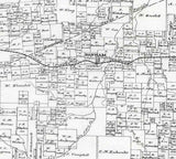 1870 Farm Line Map of Fannin County Texas