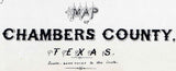 1879 Farm Line Map of Chambers County Texas