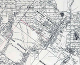 1879 Farm Line Map of Kinney County Texas