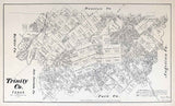 1879 Farm Line Map of Trinity County Texas