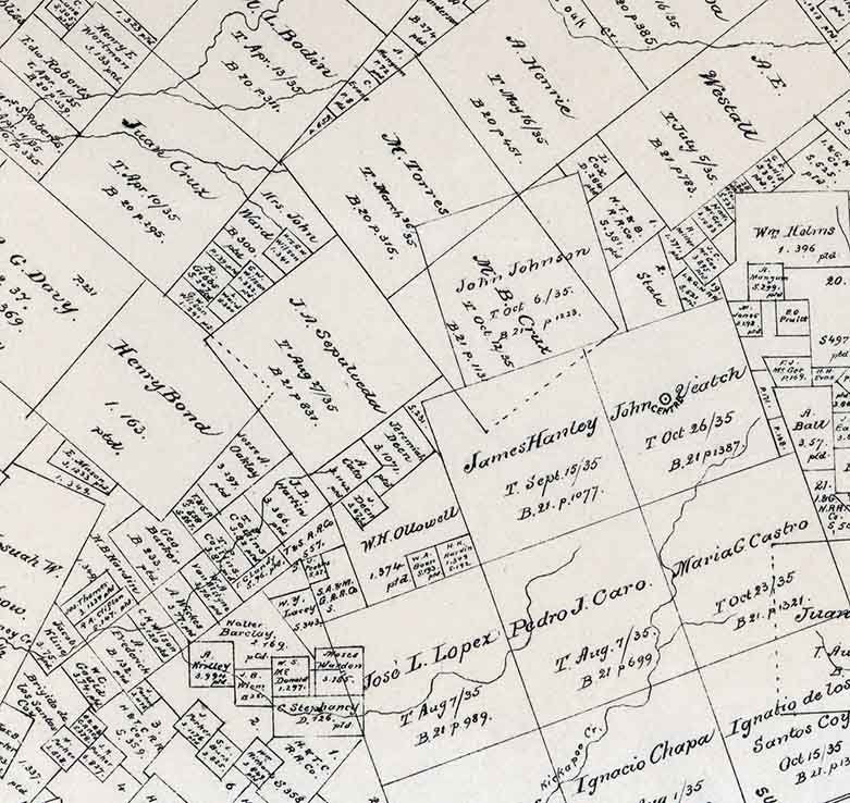 1879 Farm Line Map of Trinity County Texas