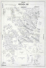 1880 Farm Line Map of Duval County Texas