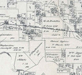 1880 Farm Line Map of Orange County Texas