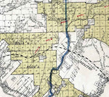 1884 Farm Line Map of Kinney County Texas