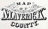 1893 Farm Line Map of Maverick County Texas