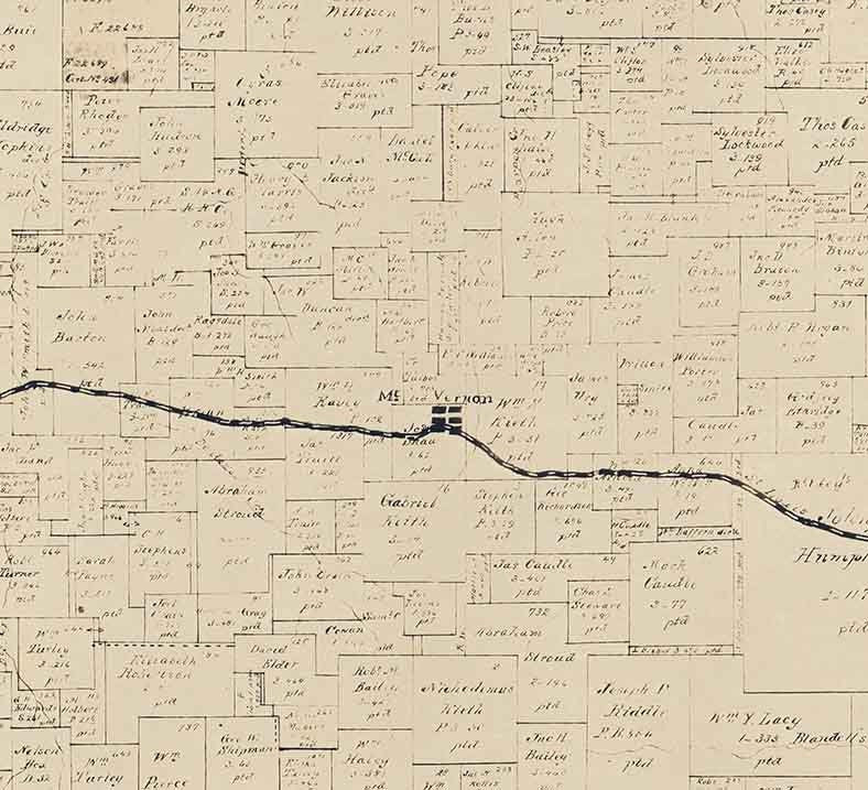 1897 Farm Line Map of Franklin County Texas