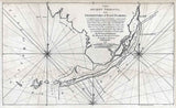 1772 Map of Southern Florida The Ancient Tegesta Keys Miami