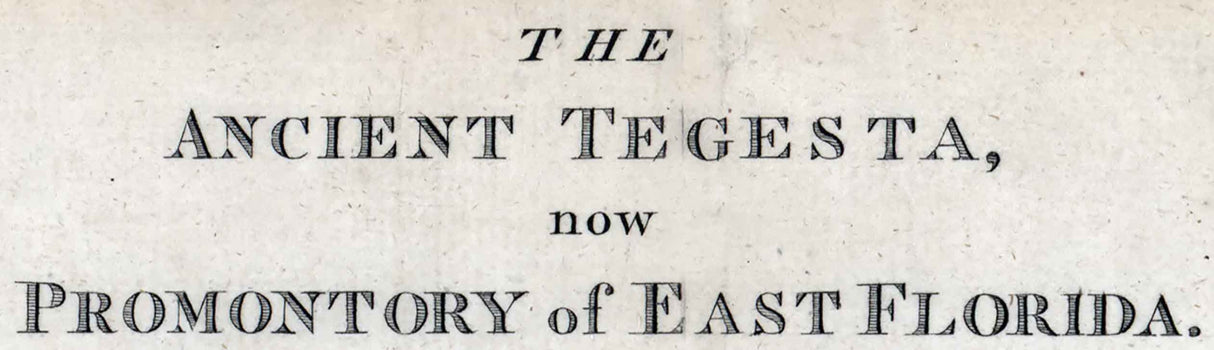 1772 Map of Southern Florida The Ancient Tegesta Keys Miami