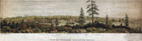 1860 Panoramic Map of Victoria British Columbia Canada