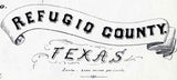 1879 Farm Line Map of Refugio County Texas