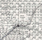 1888 Farm Line Map of Hemphill County Texas