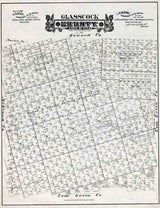 1889 Farm Line Map of Glasscock County Texas