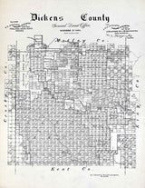 1891 Farm Line Map of Dickens County Texas