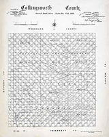 1892 Farm Line Map of Collingsworth County Texas