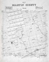 1894 Farm Line Map of Martin County Texas