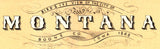 1868 Panoramic Map of Montana Boone County Iowa