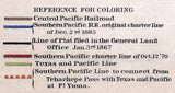 1876 Map of California Southern Pacific RailRoad Company