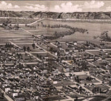 1883 Panoramic Map of Miles City Custer County Montana