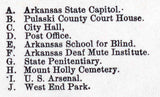 1887 Map of Little Rock Pulaski County Arkansas