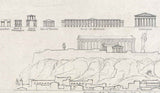 1832 Map of Athens Greece Acropolis