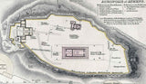 1832 Map of Athens Greece Acropolis