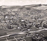 1882 Panoramic Map of Las Vegas New Mexico San Miguel County