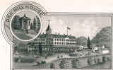 1883 Panoramic Map of Littleton Grafton County New Hampshire