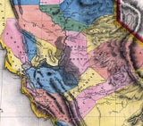 1851 Map of the Gold Region in California