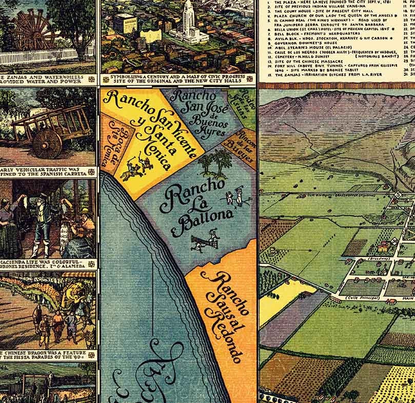 1871 Map of Los Angeles California