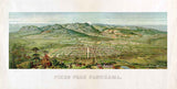 1890 Panoramic Map of Pikes Peak Colorado - Colorado Springs