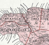 1893 Map of Jamaica