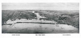 1915 Panoramic Map of The Twin Ports Superior Duluth Wisconsin