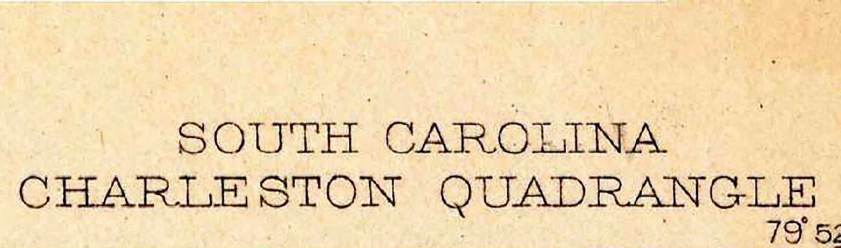 1919 Topo Map of Charleston South Carolina Quadrangle