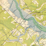 1919 Topo Map of Johns Island South Carolina Quadrangle