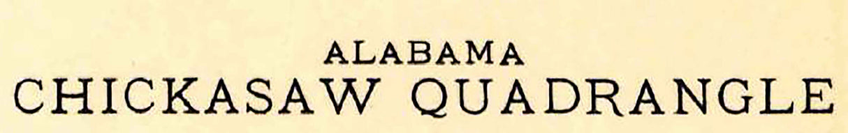 1941 Topo Map of Chickasaw Alabama Quadrangle