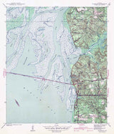 1942 Topo Map of Blakeley Alabama Quadrangle