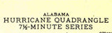 1943 Topo Map of Hurricane Alabama Quadrangle