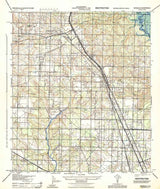 1944 Topo Map of Gonzalez Florida Quadrangle