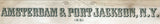1881 Panoramic Map of Amsterdam Port Jackson New York