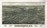 1885 Panoramic Map of Canastota New York
