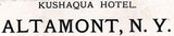 1890 Panoramic Map of Altamont New York