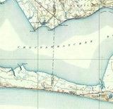 1938 Topo Map of Villa Tasso Florida Quadrangle Destin