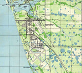 1944 Topo Map of Venice Florida Quadrangle