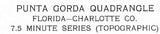 1957 Topo Map of Punta Gorda Florida Quadrangle