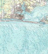 1978 Topo Map of Fort Walton Beach Florida & Destin