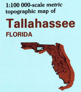 1979 Topo Map of Tallahassee Florida Quadrangle