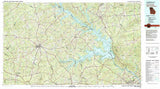 1980 Topo Map of Clark Hill Lake Georgia Quadrangle